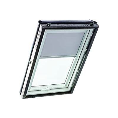 Roto Original Verdunkelungsrollo ZRV Nahezu vollständige Verdunkelung Führungsschiene Silber Dachfenster Baureihe Designo R4/R7 und Classic 43/73 Größe 074/160 07/16 Stofffarbe Hellgrau Roto Original Verdunkelungsrollo ZRV Nahezu vollständige Verdunkelung Führungsschiene Silber Dachfenster Baureihe Designo R4/R7 und Classic 43/73 Größe 074/160 07/16 Stofffarbe Hellgrau