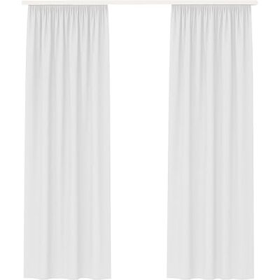Bestlivings Vorhang Blickdicht Aber Lichtdurchlässig (140x145cm / 2 Stück) Gardine Uni (Weiß) mit Kräuselband/Universalband, für Fenster, Balkon Gardinenschal Bestlivings Vorhang Blickdicht Aber Lichtdurchlässig (140x145cm / 2 Stück) Gardine Uni (Weiß) mit Kräuselband/Universalband, für Fenster, Balkon Gardinenschal