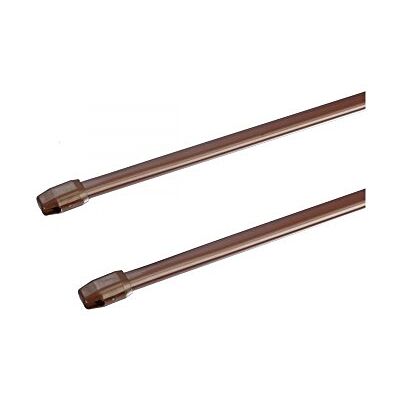 Liedeco Scheibenstange Standard, 11 mm Cafehausstange, 2 Stk braun, 040-070 cm ausziehbar Liedeco Scheibenstange Standard, 11 mm Cafehausstange, 2 Stk braun, 040-070 cm ausziehbar