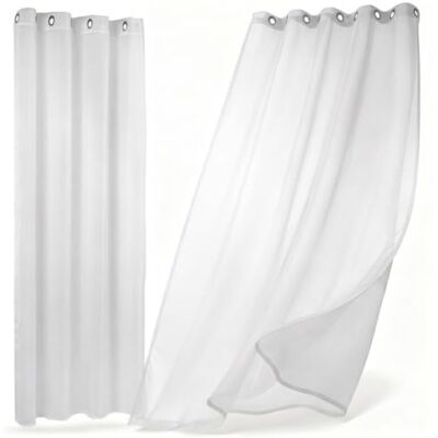 BEAUTEX Gardine Dolly, 2er-Set Ösenschals, 140x240, Weiß LICHTDURCHLÄSSIG & DEKORATIV – Luftiger Fensterschmuck für Wohn- und Schlafräume, mit sanftem Sichtschutz bei Tageslicht. BEAUTEX Gardine Dolly, 2er-Set Ösenschals, 140x240, Weiß LICHTDURCHLÄSSIG & DEKORATIV – Luftiger Fensterschmuck für Wohn- und Schlafräume, mit sanftem Sichtschutz bei Tageslicht.