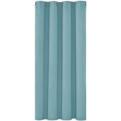 Deconovo Blickdichter Kurzer Vorhang Kälteschutz Thermovorhänge Himmelblau 1 Stück, H138 x B132 cm, Ösenschal Gardinen, Abdunkelnd, Sichtschutz, UV-Schutz, Kälteschutz und Kälteschutz Blackout Curtain Deconovo Blickdichter Kurzer Vorhang Kälteschutz Thermovorhänge Himmelblau 1 Stück, H138 x B132 cm, Ösenschal Gardinen, Abdunkelnd, Sichtschutz, UV-Schutz, Kälteschutz und Kälteschutz Blackout Curtain