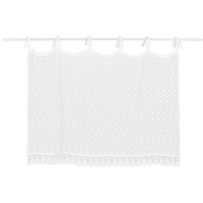 Loberon Scheibengardine Auradé, weiß zart & lichtdurchlässig mit floraler Stickerei Romantik-Look Fensterdekoration Vorhang Baumwolle Leinen Loberon Scheibengardine Auradé, weiß zart & lichtdurchlässig mit floraler Stickerei Romantik-Look Fensterdekoration Vorhang Baumwolle Leinen