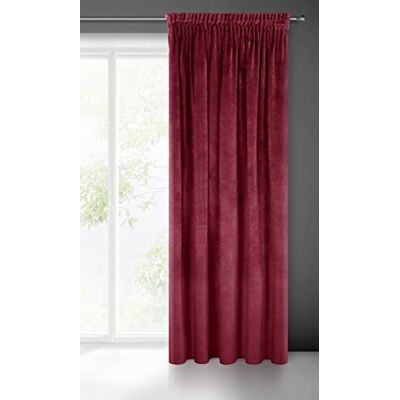 Eurofirany Villa Vorhang Samt Velvet Weich Kräuselband-1 STK. Edel Gardine Dick 290 g/m2 Elegant Glatt Einfarbig Flauschig Modern Klassisch Wohnzimmer Schlafzimmer Lounge, Bordeaux, 140x270cm Eurofirany Villa Vorhang Samt Velvet Weich Kräuselband-1 STK. Edel Gardine Dick 290 g/m2 Elegant Glatt Einfarbig Flauschig Modern Klassisch Wohnzimmer Schlafzimmer Lounge, Bordeaux, 140x270cm