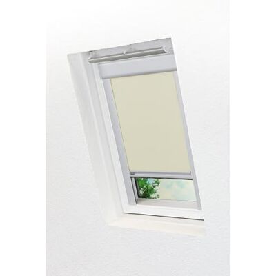 LYSEL Qualitätsdachfensterrollo abdunkelnd Elfenbein Rollo geeignet für Velux Dachfenster FK06, (B x H) 49.30cm x 99.50cm in beige/Elfenbein LYSEL Qualitätsdachfensterrollo abdunkelnd Elfenbein Rollo geeignet für Velux Dachfenster FK06, (B x H) 49.30cm x 99.50cm in beige/Elfenbein