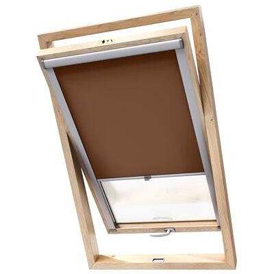 Stylo Verdunkelungsrollo für Dachfenster – für FAKRO-Fenster 100% Verdunkelung Aluminium für FAKRO-Fenster – Thermoisolierung – Mechanismus – Sonnenschutz FAKRO 78/140 Braun Stylo Verdunkelungsrollo für Dachfenster – für FAKRO-Fenster 100% Verdunkelung Aluminium für FAKRO-Fenster – Thermoisolierung – Mechanismus – Sonnenschutz FAKRO 78/140 Braun