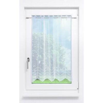 Plauener Spitze Scheibengardine Melissa #1W (Bx H) 113,4cm * 90cm reinweiß/Weiß Plauener Spitze Scheibengardine Melissa #1W (Bx H) 113,4cm * 90cm reinweiß/Weiß