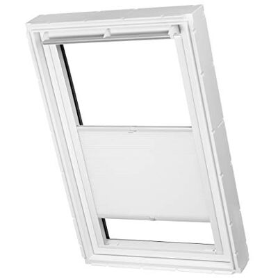 Ventanara ® Dachfenster Waben Plissee ohne Bohren passend für Velux Fenster Plisseerollo Faltrollo verspannt Klebemontage (CK02, Weiß Tageslicht) Ventanara ® Dachfenster Waben Plissee ohne Bohren passend für Velux Fenster Plisseerollo Faltrollo verspannt Klebemontage (CK02, Weiß Tageslicht)