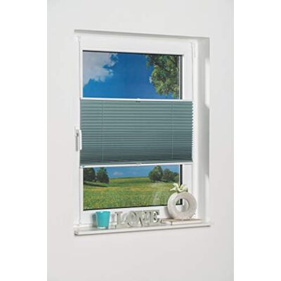 Khome K-home Klemmfix-Plissee Palma Petrol 110 x 130 cm +++Verdunklung+++ Khome K-home Klemmfix-Plissee Palma Petrol 110 x 130 cm +++Verdunklung+++