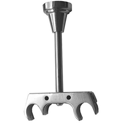 BASIT Deckenträger Gardinenstange zweiläufig Edelstahl Look I Rohr Gardinenstangen Träger 20mm Deckenbefestigung I Gardinenstangen Halterung Vorhangstange D61 BASIT Deckenträger Gardinenstange zweiläufig Edelstahl Look I Rohr Gardinenstangen Träger 20mm Deckenbefestigung I Gardinenstangen Halterung Vorhangstange D61