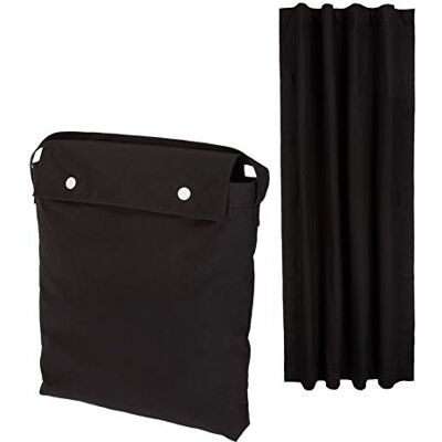 Amazon Tragbarer Verdunkelungsvorhang für Fenster mit Saugnäpfen, 198 x 127 cm, 1 Stück, Schwarz Amazon Tragbarer Verdunkelungsvorhang für Fenster mit Saugnäpfen, 198 x 127 cm, 1 Stück, Schwarz
