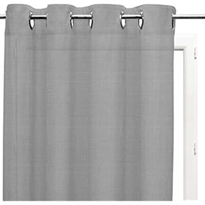 Soleil d'ocre Voile-Gardine mit Ösen 135x250 cm Linen Grau Soleil d'ocre Voile-Gardine mit Ösen 135x250 cm Linen Grau