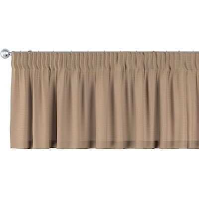 Lambrekin - taśmie marszczącej - beige - 130 cm - Valance Lambrekin - taśmie marszczącej - beige - 130 cm - Valance