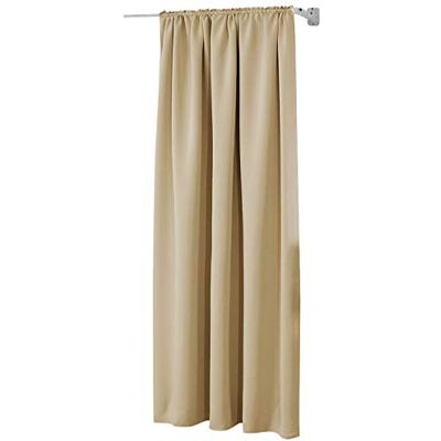 WOLTU Verdunklungsvorhänge mit Kräuselband Blickdicht 245x140cm Champagne Blickdichte Gardinen Abdunkelnd 250g/m² schwerer Thermovorhang Hitzeschutz für Wohnzimmer Schlafzimmer 245cm Lang (1 Stück) WOLTU Verdunklungsvorhänge mit Kräuselband Blickdicht 245x140cm Champagne Blickdichte Gardinen Abdunkelnd 250g/m² schwerer Thermovorhang Hitzeschutz für Wohnzimmer Schlafzimmer 245cm Lang (1 Stück)