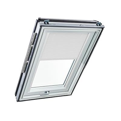 Roto Original Faltstore ZFA Faltrollo für Dachfenster Führungsschiene Weiß Plissee für Dachfenster Baureihe Designo R6/R8, i8 und Classic K 64/84 Größe 134/140 13/14 Stofffarbe Weiß Roto Original Faltstore ZFA Faltrollo für Dachfenster Führungsschiene Weiß Plissee für Dachfenster Baureihe Designo R6/R8, i8 und Classic K 64/84 Größe 134/140 13/14 Stofffarbe Weiß