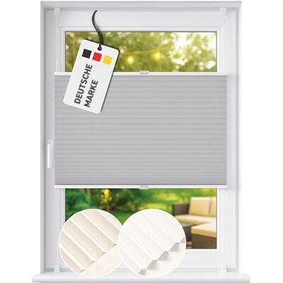 Rapid Teck Plissee ohne Bohren Plissee lichtdurchlässig 45cm x 130cm Grau als Sicht- und Sonnenschutz Klemmfix Fenster Plissees innen ohne Bohren – einfache Montage inkl. Zubehör Rapid Teck Plissee ohne Bohren Plissee lichtdurchlässig 45cm x 130cm Grau als Sicht- und Sonnenschutz Klemmfix Fenster Plissees innen ohne Bohren – einfache Montage inkl. Zubehör