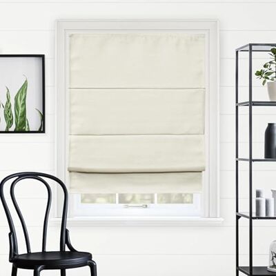 Chicology Roman Shades for Windows, Roman Shades, Roman Shades, Blackout Shades, Window Treatment, Window Shades for Home, Window Shade, 83,8 cm B x 162,6 cm H, Del Mar Moon Shell (Blackout) Chicology Roman Shades for Windows, Roman Shades, Roman Shades, Blackout Shades, Window Treatment, Window Shades for Home, Window Shade, 83,8 cm B x 162,6 cm H, Del Mar Moon Shell (Blackout)