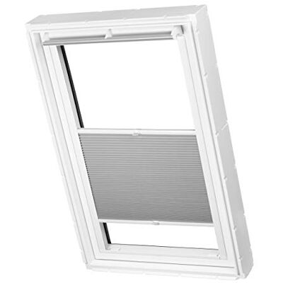Ventanara ® Dachfenster Waben Plissee ohne Bohren passend für Velux Fenster Plisseerollo Faltrollo verspannt Klebemontage (S06, Grau Tageslicht) Ventanara ® Dachfenster Waben Plissee ohne Bohren passend für Velux Fenster Plisseerollo Faltrollo verspannt Klebemontage (S06, Grau Tageslicht)