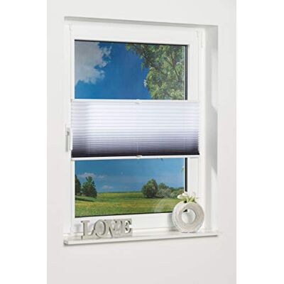 Khome K-home Klemmfix-Plissee Farbverlauf Anthrazit 50cm x 130cm (B x L) Khome K-home Klemmfix-Plissee Farbverlauf Anthrazit 50cm x 130cm (B x L)