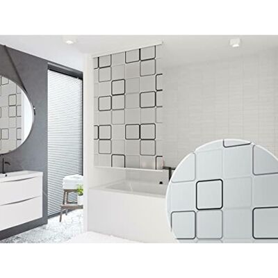 KS Handel 24 HALB-Kassetten DUSCHROLLO 80 cm BREIT Modell Quadro DUSCHVORHANG GRAU Weiss SCHWARZ! Shower Rollo Curtain KS Handel 24 HALB-Kassetten DUSCHROLLO 80 cm BREIT Modell Quadro DUSCHVORHANG GRAU Weiss SCHWARZ! Shower Rollo Curtain