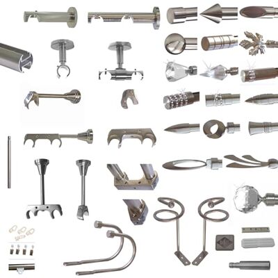 BASIT Deckenträger Gardinenstange 1-läufig Edelstahl Look I Gardinenstangen Träger 20mm Deckenbefestigung für Innenlauf Gardinenstangen Halterung Vorhangstange D30 BASIT Deckenträger Gardinenstange 1-läufig Edelstahl Look I Gardinenstangen Träger 20mm Deckenbefestigung für Innenlauf Gardinenstangen Halterung Vorhangstange D30
