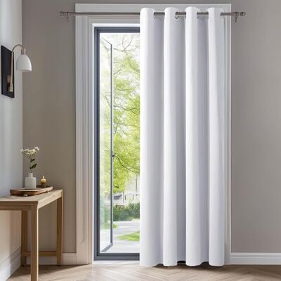 Deconovo Verdunklungsvorhänge mit Ösen UV-Schutz Deko Vorhang Silber Grau 1 Stück, H260 x B140 cm, Blickdichte Gardinen, Thermovorhang Kälteschutz, Ösenschal, Sichtschutz, Blackout Curtains,UV-Schutz Deconovo Verdunklungsvorhänge mit Ösen UV-Schutz Deko Vorhang Silber Grau 1 Stück, H260 x B140 cm, Blickdichte Gardinen, Thermovorhang Kälteschutz, Ösenschal, Sichtschutz, Blackout Curtains,UV-Schutz