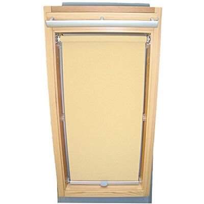 Shadow Dachfenster Sichtschutzrollo Basis Rollo für Typ Roto WDF Designo R4 / R7 / R45 / R48 / R75 / R78 / R4_K/H R7_K/H Größe 7/14 in der Farbe creme Shadow Dachfenster Sichtschutzrollo Basis Rollo für Typ Roto WDF Designo R4 / R7 / R45 / R48 / R75 / R78 / R4_K/H R7_K/H Größe 7/14 in der Farbe creme