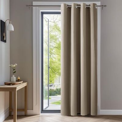 Deconovo Blickdichte Gardinen mit Ösen Verdunklung Thermovorhang Taupe 1 Stück, H290 x B140 cm, Ösenschal, Kälteschutz und Kälteschutz, Abdunkelnd, Sichtschutz für Schlafzimmer, Blackout Curtain Deconovo Blickdichte Gardinen mit Ösen Verdunklung Thermovorhang Taupe 1 Stück, H290 x B140 cm, Ösenschal, Kälteschutz und Kälteschutz, Abdunkelnd, Sichtschutz für Schlafzimmer, Blackout Curtain