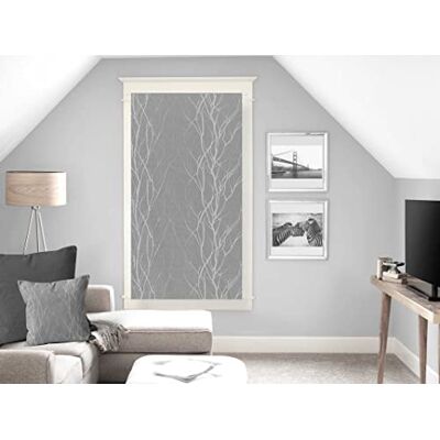 Soleil d'ocre , Liane Scheibengardine Ausbrenner, Voile-Gardine, Polyester, Grau, 60x160 cm Soleil d'ocre , Liane Scheibengardine Ausbrenner, Voile-Gardine, Polyester, Grau, 60x160 cm