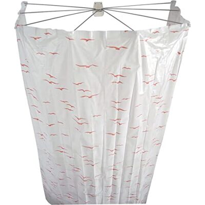 RIDDER Ersatzduschvorhang Ombrella Sylt rosa 210x170 cm RIDDER Ersatzduschvorhang Ombrella Sylt rosa 210x170 cm