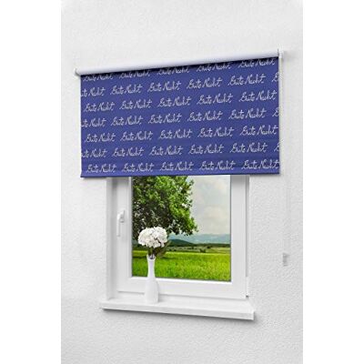 LYSEL Outlet Verdunkelungsrollo Gute Nacht, (B x H) 122cm x 175cm in blau/dunkelblau LYSEL Outlet Verdunkelungsrollo Gute Nacht, (B x H) 122cm x 175cm in blau/dunkelblau