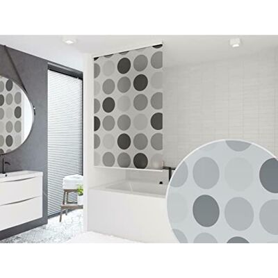 KS Handel 24 HALB-Kassetten DUSCHROLLO 80 cm BREIT Modell Retro DUSCHVORHANG HELL GRAU Weiss ANTHRAZIT! Shower Rollo Curtain! KS Handel 24 HALB-Kassetten DUSCHROLLO 80 cm BREIT Modell Retro DUSCHVORHANG HELL GRAU Weiss ANTHRAZIT! Shower Rollo Curtain!