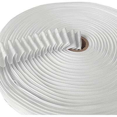 Bestlivings Universalband Kräuselband Transparent 25mm (Länge: 5m 50m), Gardinenband zum Aufnähen für Stoffe, Gardinen und Vorhänge, Faltenband Bestlivings Universalband Kräuselband Transparent 25mm (Länge: 5m 50m), Gardinenband zum Aufnähen für Stoffe, Gardinen und Vorhänge, Faltenband