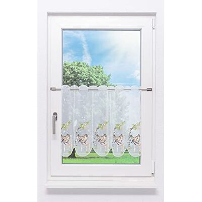 Plauener Spitze Scheibengardine Vögelchen (Bx H) 65.20cm * 50cm Braun/lehmbraun Plauener Spitze Scheibengardine Vögelchen (Bx H) 65.20cm * 50cm Braun/lehmbraun