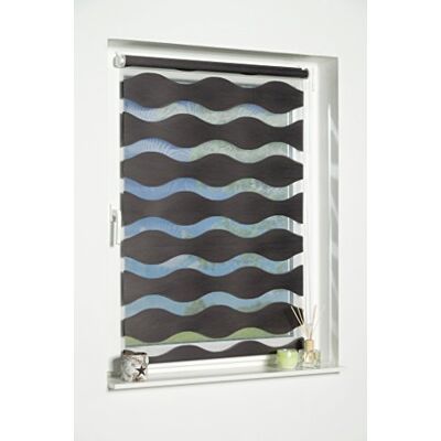 K-HOME Welle Doppelrollo - Grau - 200x90 cm - Doppelrollo K-HOME Welle Doppelrollo - Grau - 200x90 cm - Doppelrollo