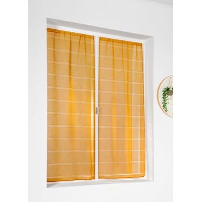 LINDER Scheibengardine, 1 Paar, Polyester, Gelb, 160 x 70 cm LINDER Scheibengardine, 1 Paar, Polyester, Gelb, 160 x 70 cm
