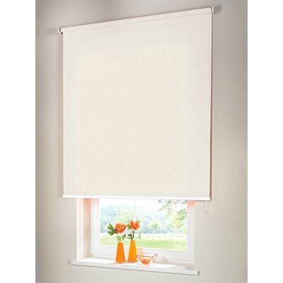 Shadow Hochwertiges Sichtschutzrollo Mittelzugrollo Springrollo Rollo Verdunkelung 80 x 120 cm / 80x120 cm creme // Maßanfertigung Shadow Hochwertiges Sichtschutzrollo Mittelzugrollo Springrollo Rollo Verdunkelung 80 x 120 cm / 80x120 cm creme // Maßanfertigung