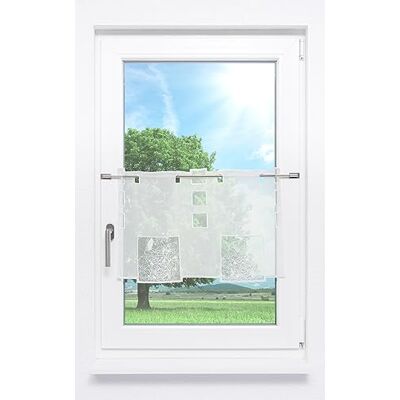 Plauener Spitze Scheibengardine Analiza (Bx H) 59cm * 40cm weiß/Rohweiß Plauener Spitze Scheibengardine Analiza (Bx H) 59cm * 40cm weiß/Rohweiß