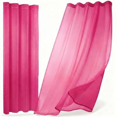 BEAUTEX Gardine Dolly, Kräuselband, 2er-Set, 140x250, Fuchsia LICHTDURCHLÄSSIG & DEKORATIV – Luftiger Fensterschmuck für Wohn- und Schlafräume, mit sanftem Sichtschutz bei Tageslicht. BEAUTEX Gardine Dolly, Kräuselband, 2er-Set, 140x250, Fuchsia LICHTDURCHLÄSSIG & DEKORATIV – Luftiger Fensterschmuck für Wohn- und Schlafräume, mit sanftem Sichtschutz bei Tageslicht.