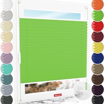 Schuette ® Plissee ohne Bohren ● Thermo Kollektion: Leaf Joy (Grün) ● 85x130cm (Breite x Höhe) ● Suprafix Faltrollo Klemmfix 2.0 Rollo ● 60 Sekunden Plisseerollo Montage inkl. Video Schuette ® Plissee ohne Bohren ● Thermo Kollektion: Leaf Joy (Grün) ● 85x130cm (Breite x Höhe) ● Suprafix Faltrollo Klemmfix 2.0 Rollo ● 60 Sekunden Plisseerollo Montage inkl. Video