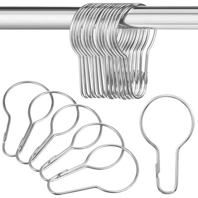 Healifty 20 StüCk KüRbisföRmige Duschvorhang Haken Edelstahl Rostfrei Vorhangschnallen Gardinenringe Silber FüR Badezimmer Fenster Display Und Haushalt Healifty 20 StüCk KüRbisföRmige Duschvorhang Haken Edelstahl Rostfrei Vorhangschnallen Gardinenringe Silber FüR Badezimmer Fenster Display Und Haushalt