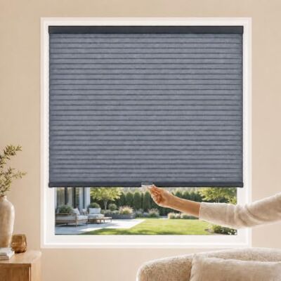 Chicology Kabellose Zellschattierungen Sichtschutzrollo, 1 Zelle, Polyester Metall Kunststoff, Morgenmeer, 38" W x 64" H Chicology Kabellose Zellschattierungen Sichtschutzrollo, 1 Zelle, Polyester Metall Kunststoff, Morgenmeer, 38" W x 64" H