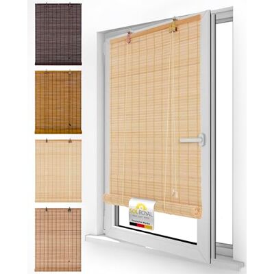 Sol Royal Bambus Rollo ohne Bohren Holz Jalousie Fenster innen Sichtschutz 110x160cm 110cm breit Natur Holzrollo Holzjalousie Raffrollo Sonnenschutz Bambusrollo Fensterrollo Verdunklungsrollo BR7 Sol Royal Bambus Rollo ohne Bohren Holz Jalousie Fenster innen Sichtschutz 110x160cm 110cm breit Natur Holzrollo Holzjalousie Raffrollo Sonnenschutz Bambusrollo Fensterrollo Verdunklungsrollo BR7