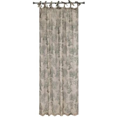 Loberon Gardine Dedwen, grau/leinen Klassische Toile-de-Jouy Motive, Grau/Leinen, Luftig & Leicht – Leinen/Baumwolle Loberon Gardine Dedwen, grau/leinen Klassische Toile-de-Jouy Motive, Grau/Leinen, Luftig & Leicht – Leinen/Baumwolle
