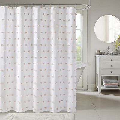 Madison Park Sophie Trendiger Duschvorhang mit strukturierten Bommeln, modernes Badezimmer-Dekor, maschinenwaschbar, 183 x 183 cm, Weiß/Blush Bietet Privatsphäre, maschinenwaschbar, Öko-Tex-zertifiziert Madison Park Sophie Trendiger Duschvorhang mit strukturierten Bommeln, modernes Badezimmer-Dekor, maschinenwaschbar, 183 x 183 cm, Weiß/Blush Bietet Privatsphäre, maschinenwaschbar, Öko-Tex-zertifiziert