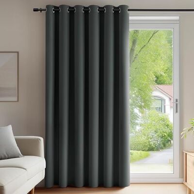 Deconovo Verdunklungsvorhänge mit Ösen UV-Schutz Deko Vorhang Dunkelgrau 1 Stück, H290 x B200 cm, Blickdichte Gardinen, Thermovorhang Kälteschutz, Ösenschal, Sichtschutz, Blackout Curtains,UV-Schutz Deconovo Verdunklungsvorhänge mit Ösen UV-Schutz Deko Vorhang Dunkelgrau 1 Stück, H290 x B200 cm, Blickdichte Gardinen, Thermovorhang Kälteschutz, Ösenschal, Sichtschutz, Blackout Curtains,UV-Schutz