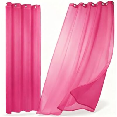 BEAUTEX Gardine Dolly, 2er-Set Ösenschals, 140x240, Fuchsia LICHTDURCHLÄSSIG & DEKORATIV – Luftiger Fensterschmuck für Wohn- und Schlafräume, mit sanftem Sichtschutz bei Tageslicht. BEAUTEX Gardine Dolly, 2er-Set Ösenschals, 140x240, Fuchsia LICHTDURCHLÄSSIG & DEKORATIV – Luftiger Fensterschmuck für Wohn- und Schlafräume, mit sanftem Sichtschutz bei Tageslicht.