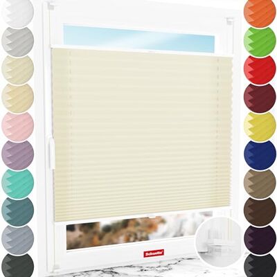 Schuette ® Plissee ohne Bohren ● Premium Kollektion: Vanilla Ice Cream (Creme) ● 35x120cm (Breite x Höhe) ● Suprafix Faltrollo Klemmfix 2.0 Rollo ● 60 Sekunden Plisseerollo Montage inkl. Video Schuette ® Plissee ohne Bohren ● Premium Kollektion: Vanilla Ice Cream (Creme) ● 35x120cm (Breite x Höhe) ● Suprafix Faltrollo Klemmfix 2.0 Rollo ● 60 Sekunden Plisseerollo Montage inkl. Video