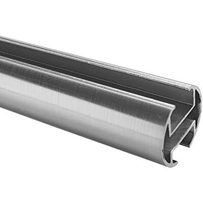BASIT Innenlauf Gardinenstangen Rohr 20mm Durchmesser 200cm lang in Edelstahl Look I Gardinenstange Silber I geeignet als Gardinenstangenrohr BASIT Innenlauf Gardinenstangen Rohr 20mm Durchmesser 200cm lang in Edelstahl Look I Gardinenstange Silber I geeignet als Gardinenstangenrohr