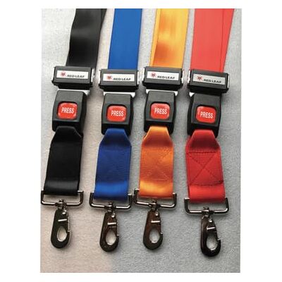 GIMA Set aus 4 Sicherheitsgurten mit Haken aus Polyester in 4 verschiedenen Farben, 33847 GIMA Set aus 4 Sicherheitsgurten mit Haken aus Polyester in 4 verschiedenen Farben, 33847