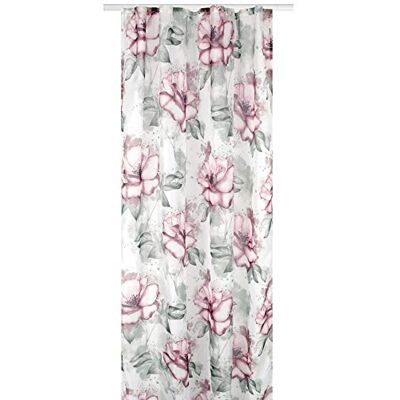 Arsvita Gardine (Flower) Voile mit Kräuselband 140x245cm Universalbandvorhang für zu Hause, transparente und Moderne Fensterdekoration Arsvita Gardine (Flower) Voile mit Kräuselband 140x245cm Universalbandvorhang für zu Hause, transparente und Moderne Fensterdekoration